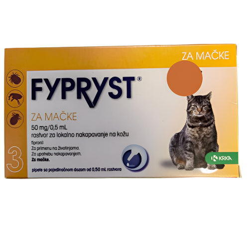 Fyprist protiv spoljnih parazita za mačke