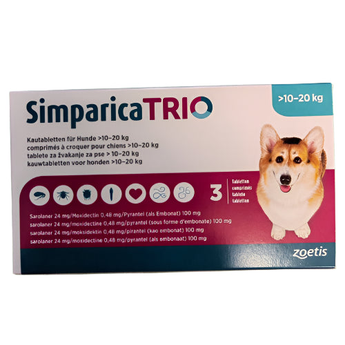 Simparica trio zaštita od parazita za pse