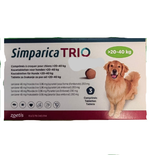 Simparica trio zaštita od parazita za pse