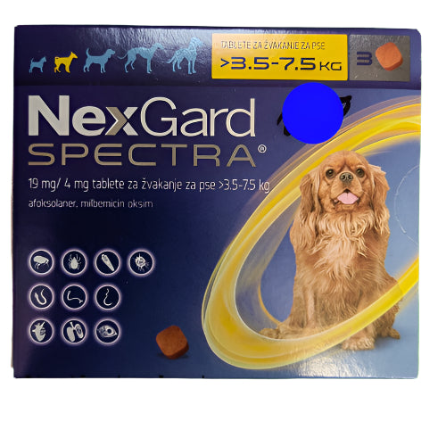 Nexgard spectra protiv unutrašnjih i spoljnih parazita