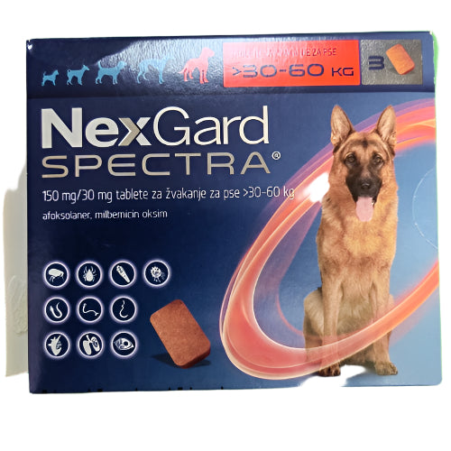 Nexgard spectra protiv unutrašnjih i spoljnih parazita