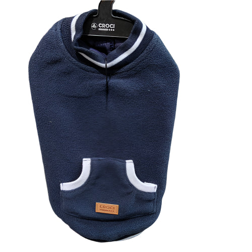Croci Giubbotto Pile Cervinia Blue je elegantan i topao džemper za pse veličine 30 cm