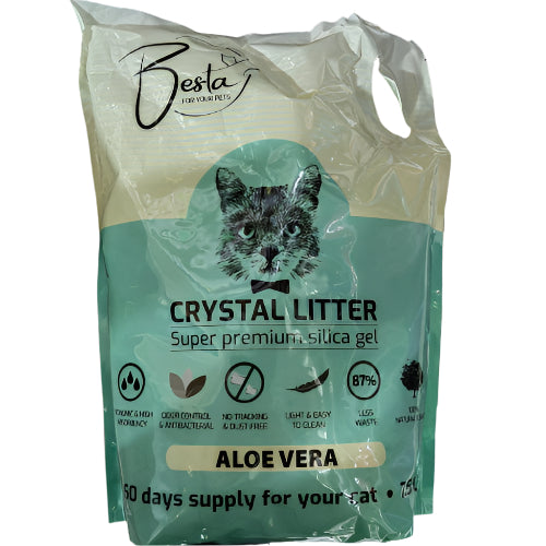 Besta Crystal Litter 7.5L - Silikonski Posip za Mačke sa Različitim Mirisima
