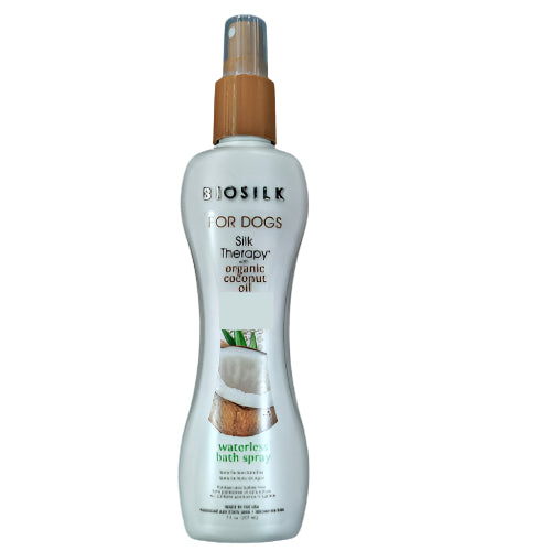 BioSilk Organic Coconut Oil Waterless Bath Spray - Sprej za suvo kupanje pasa sa kokosovim uljem