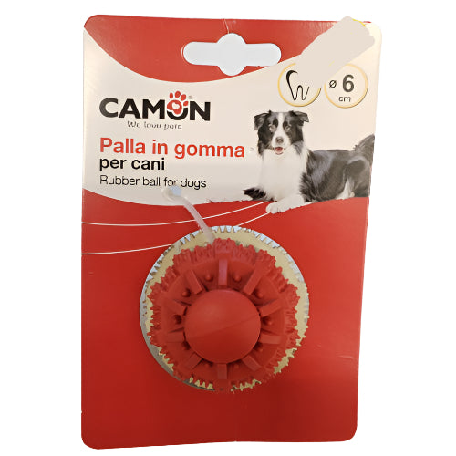 Camon Gumena Loptica za Pse – 6 cm