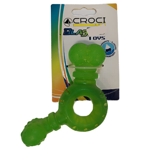 Croci TPR Blasting Bolt Igračka za Pse – Prsten sa Dve Kosti (13x13x4 cm)