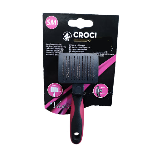 Croci Cardatore Plastica SM – Profesionalna četka za negu dlake (40 x 50 mm)