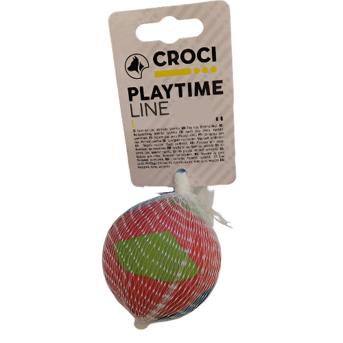 Croci Playtime Line Lopta od Tvrde Gume – 65 mm