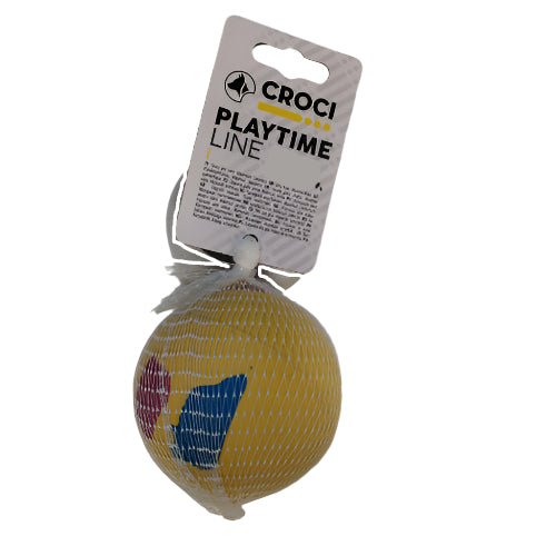 Croci Playtime Line Lopta od Tvrde Gume – 75 mm