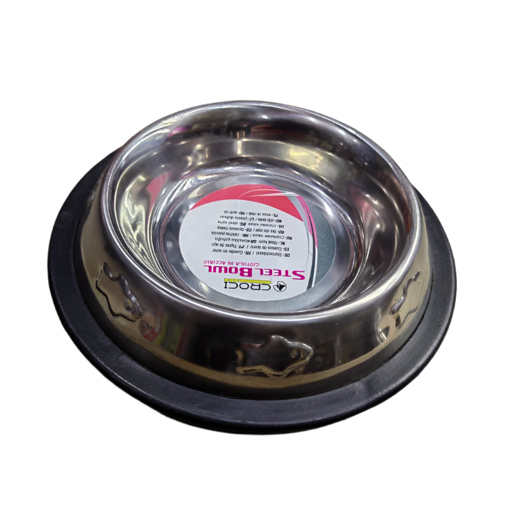 Croci Steel Bowl – 0,24 L, 16 cm