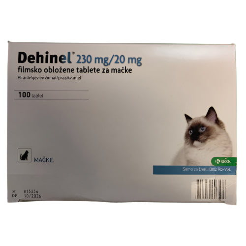 Dehinel Za Mačke Protiv Unutrašnjih Parazita Na 4 Kg Telesne Težine