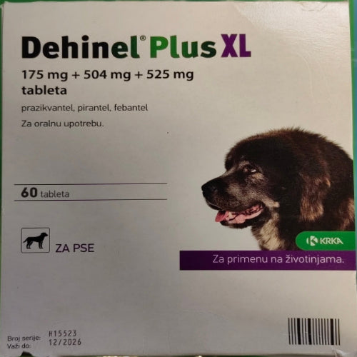 Dehinel Plus XL Protiv Unutrašnjih Parazita, Za Pse Preko 35 Kg