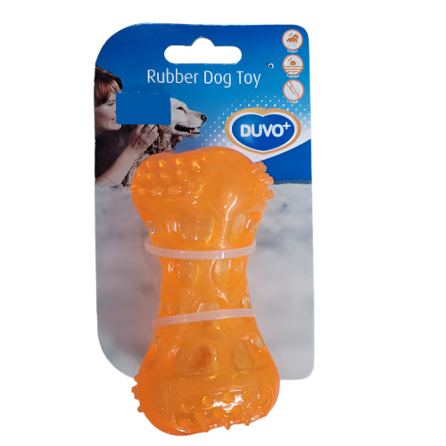 Duvo+ TPR Squeaky Kost za Pse – Gumena Igračka za Žvakanje, 9,5 cm