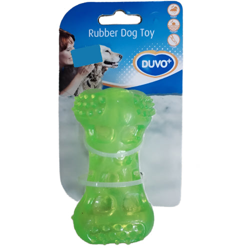 Duvo+ TPR Squeaky Kost za Pse – Gumena Igračka za Žvakanje, 9,5 cm