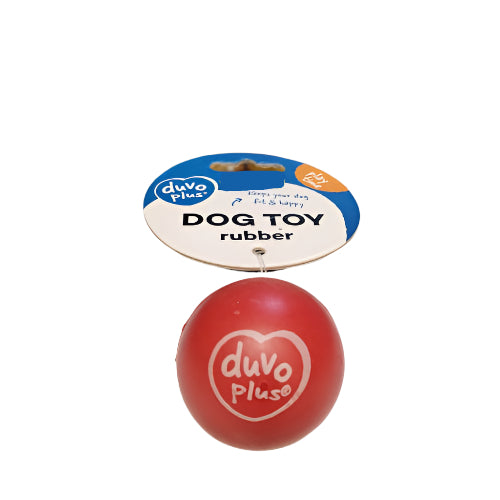 Duvo Plus Gumena Loptica za Pse – Crvena