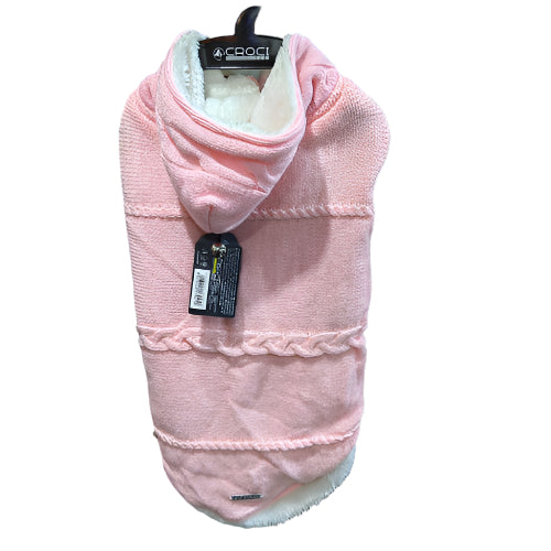Croci Maglioncino Tricot pink je elegantni i funkcionalni džemper za pse