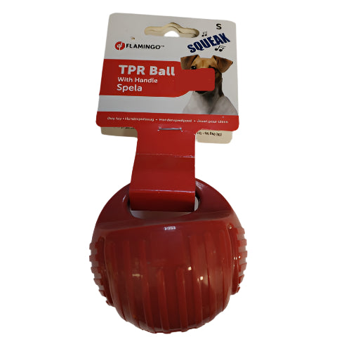 Flamingo TPR Loptica sa Ručkom za Pse – 7 cm