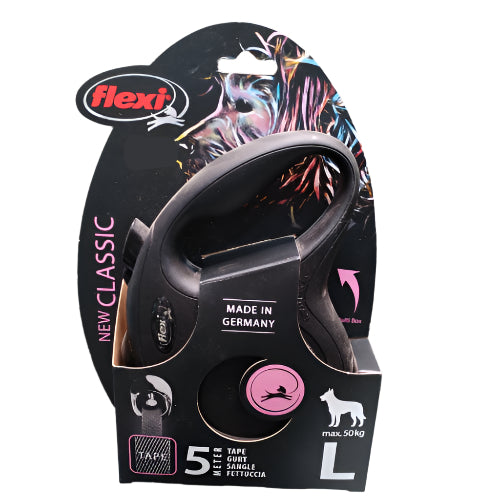 Flexi New Classic L – Automatski povodac sa trakom (5 m)