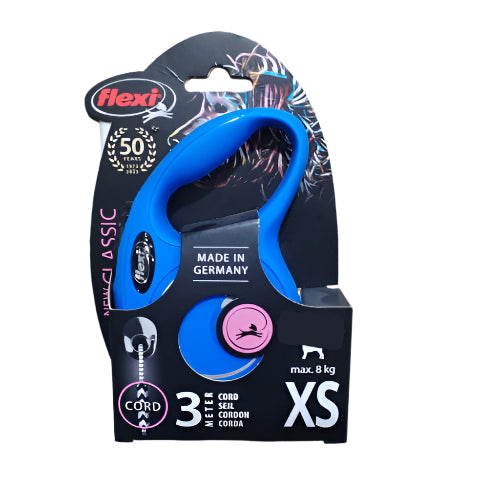 Flexi Classic Cord XS – Automatski povodac sa užetom od 3 metra za pse do 8 kg