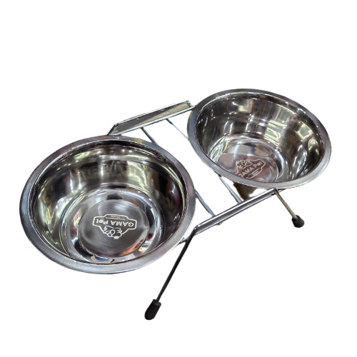 Gama Pet duple činije na stalku 2x12 cm – 2x0,35 L