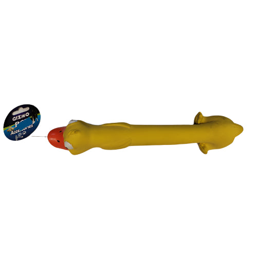 Gizmo Latex Igračka za Pse – Žuta Patka sa Zvukom, 27 cm