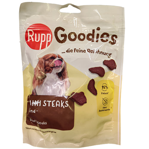 Rupp Goodies Mini Steaks za pse 75g – Visokokvalitetne mesne poslastice