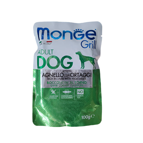 Monge Grill Sos za Pse 100g - Sočne Komadiće Mesa u Ukusnom Sosu