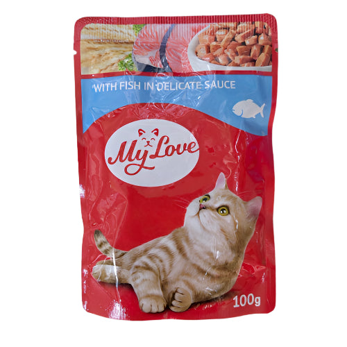 My Love Sos za Mačke 100g - Sočni Komadići Mesa u Ukusnom Sosu