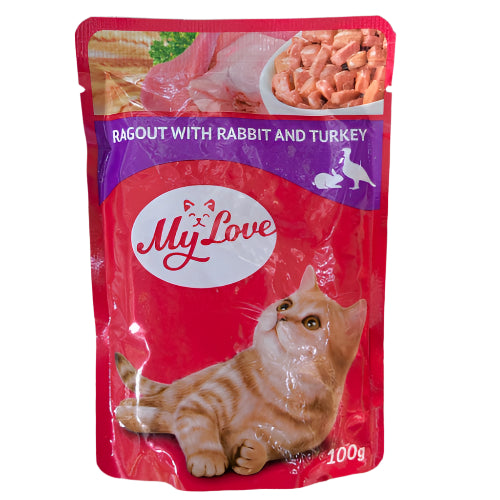 My Love Sos za Mačke 100g - Sočni Komadići Mesa u Ukusnom Sosu