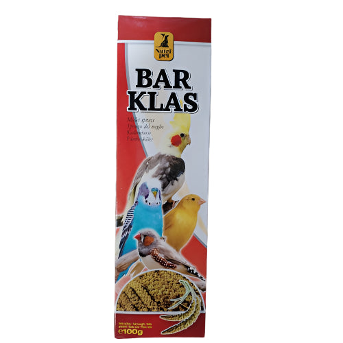 Nutripet Bar Klas 100 g – Prirodna poslastica i hrana za ukrasne ptice
