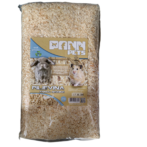 Pann Pets Piljevina 20 L - Prirodna Drvena Podloga za Male Ljubimce
