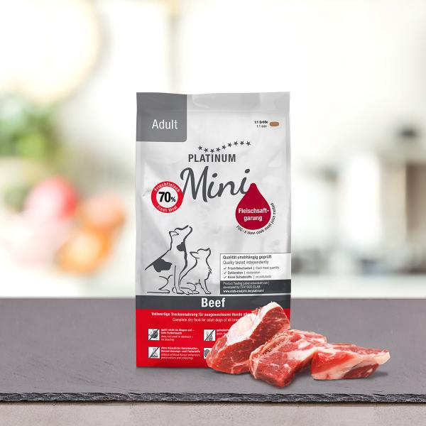 Platinum Mini Adult Beef - Govedina Za Male Rase
