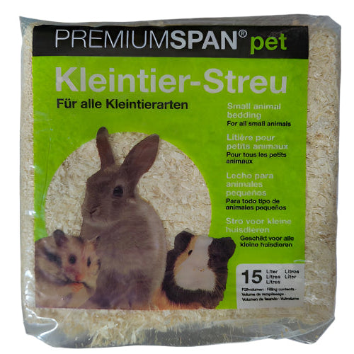 PremiumSpan Pet Kleintier Streu - Prirodna Podloga za Male Ljubimce
