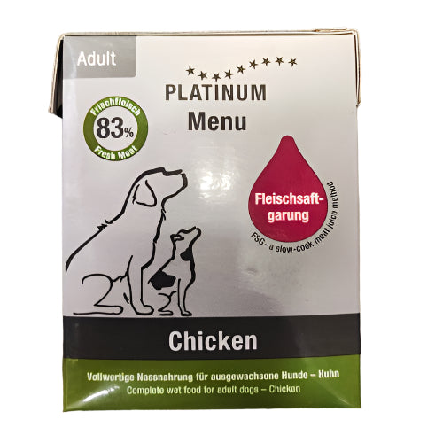 Platinum Menu – Vlažna hrana za pse (83% mesa) chicken