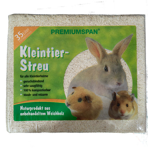 PremiumSpan Kleintier-Streu 35 L - Prirodna Stelja za Male Ljubimce