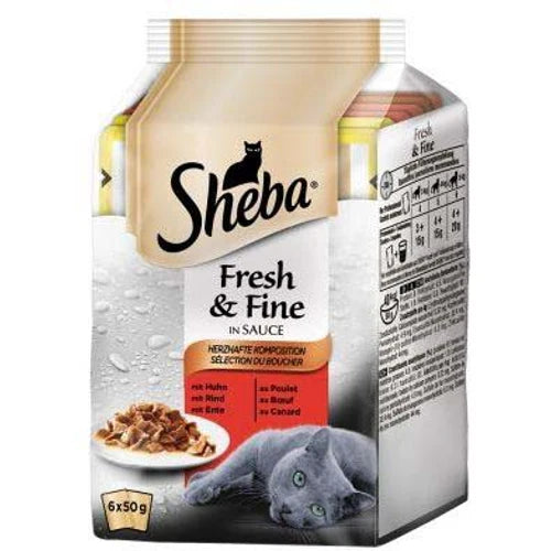 Sheba 6x50 g - Piletina, Govedina, Pačetina U Sosu