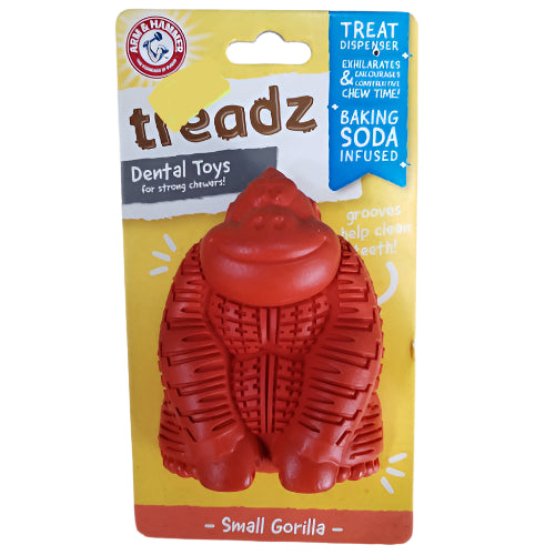 Treadz Dental Toy Small Gorilla - Dentalna igračka za pse, gorila
