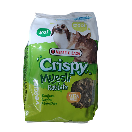 Versele-Laga Crispy Muesli – Rabbit – Potpuna hrana za male i unutrašnje zečeve