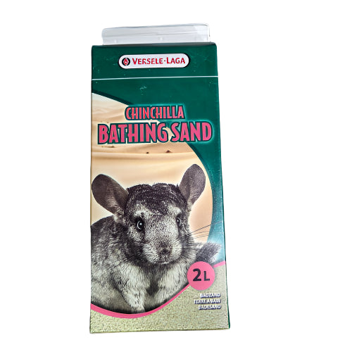 Versele-Laga Chinchilla Bathing Sand 2L – Bakterijski čist pesak za kupanje činčila i malih glodara