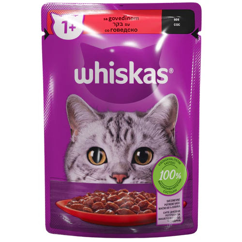 Whiskas 85 g - Govedina u Sosu