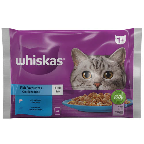 Whiskas 4x85 g - Izbor Ribe U Želeu