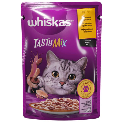Whiskas 85 g - Jagnjetina I Ćuretina U Sosu