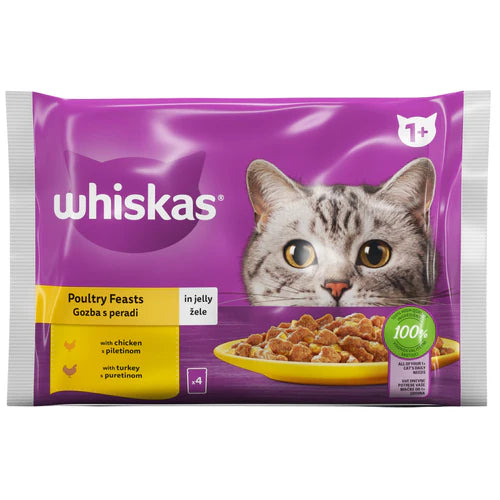 Whiskas 4x85 g - Živina U Želeu