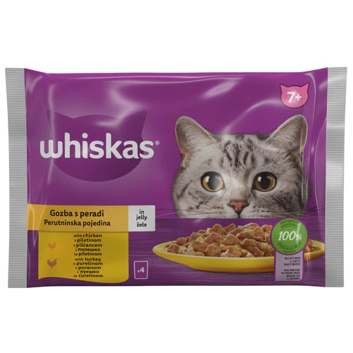 Whiskas 4x85 g - Senior Piletina U Sosu