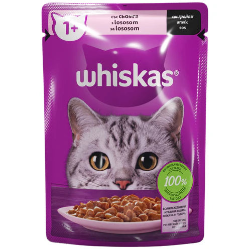 Whiskas 85 g - Losos U Sosu