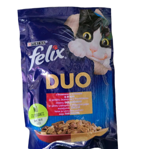 Felix Duo piletina i govedina  85 g – vlažna hrana za odrasle mačke