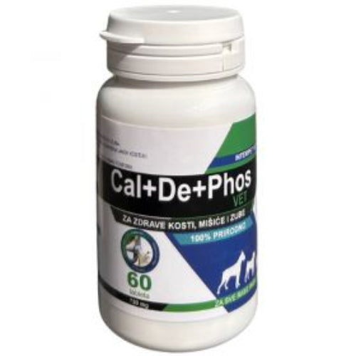 Cal+De+Phos 60 tableta – Kalcijum, fosfor i vitamin D3 za zdrave kosti i zube pasa