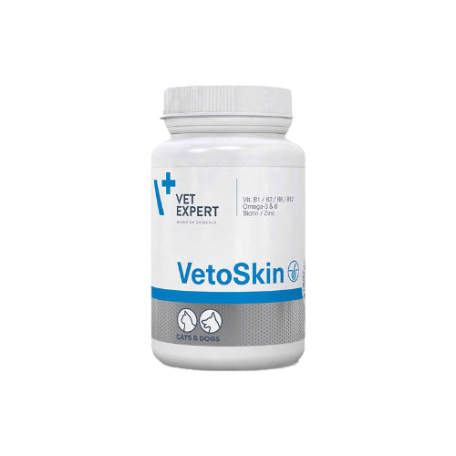 VetoSkin 60 kapsula – Omega-3, Omega-6 i biotin za zdravu kožu i sjajnu dlaku pasa i mačaka